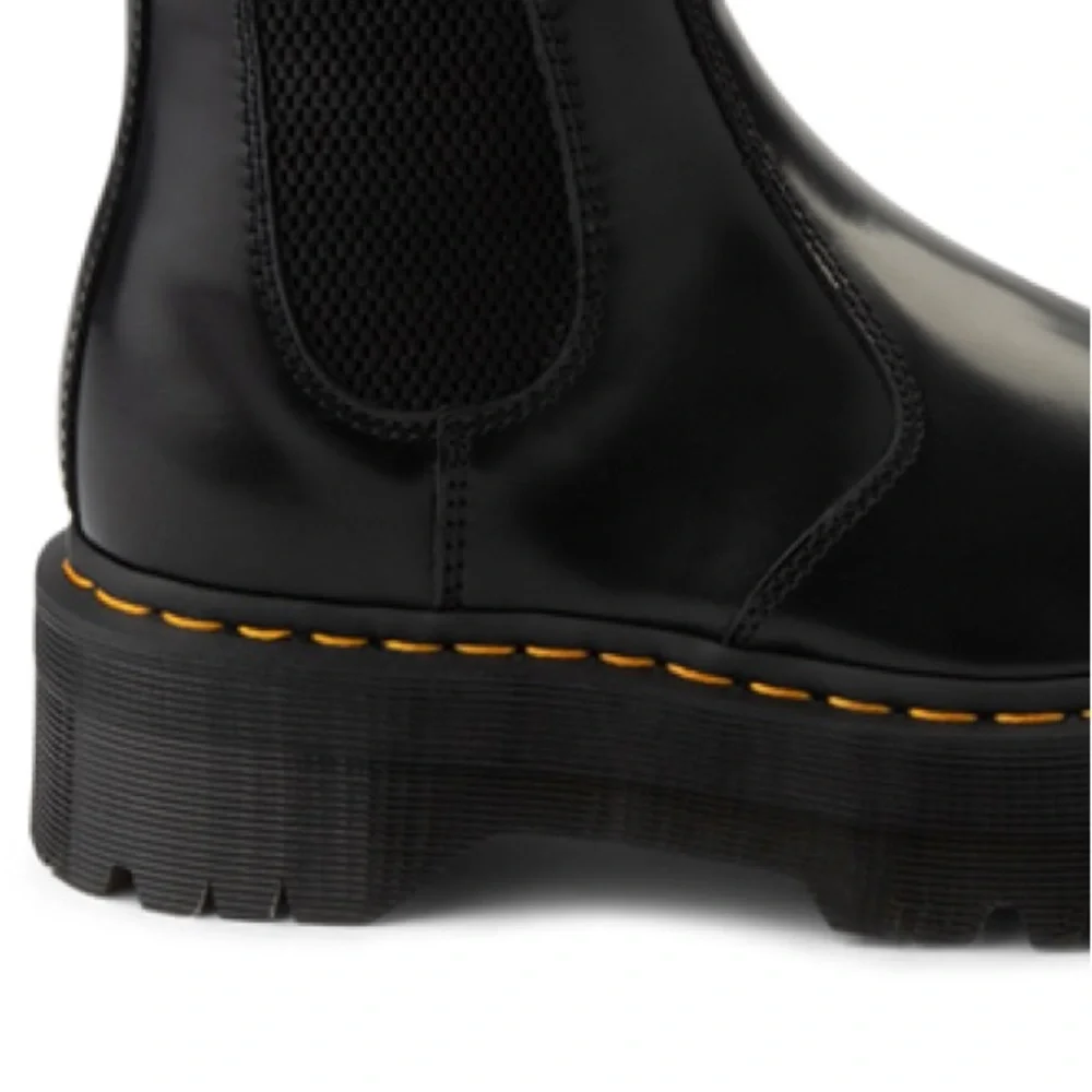 Dr Martens 2976 Quad Platform Chelsea Boots Womens 11 Mens 10 Black Leather New - Picture 5 of 12